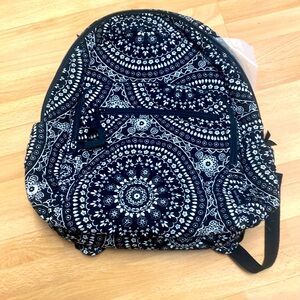 Vera Bradley women's cotton campus backpack
Black bandana medallion
